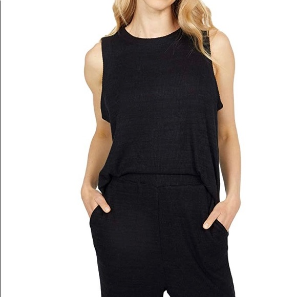 Luck Brand Cloud Jersey Relaxed Tank Top - Picture 5 of 8